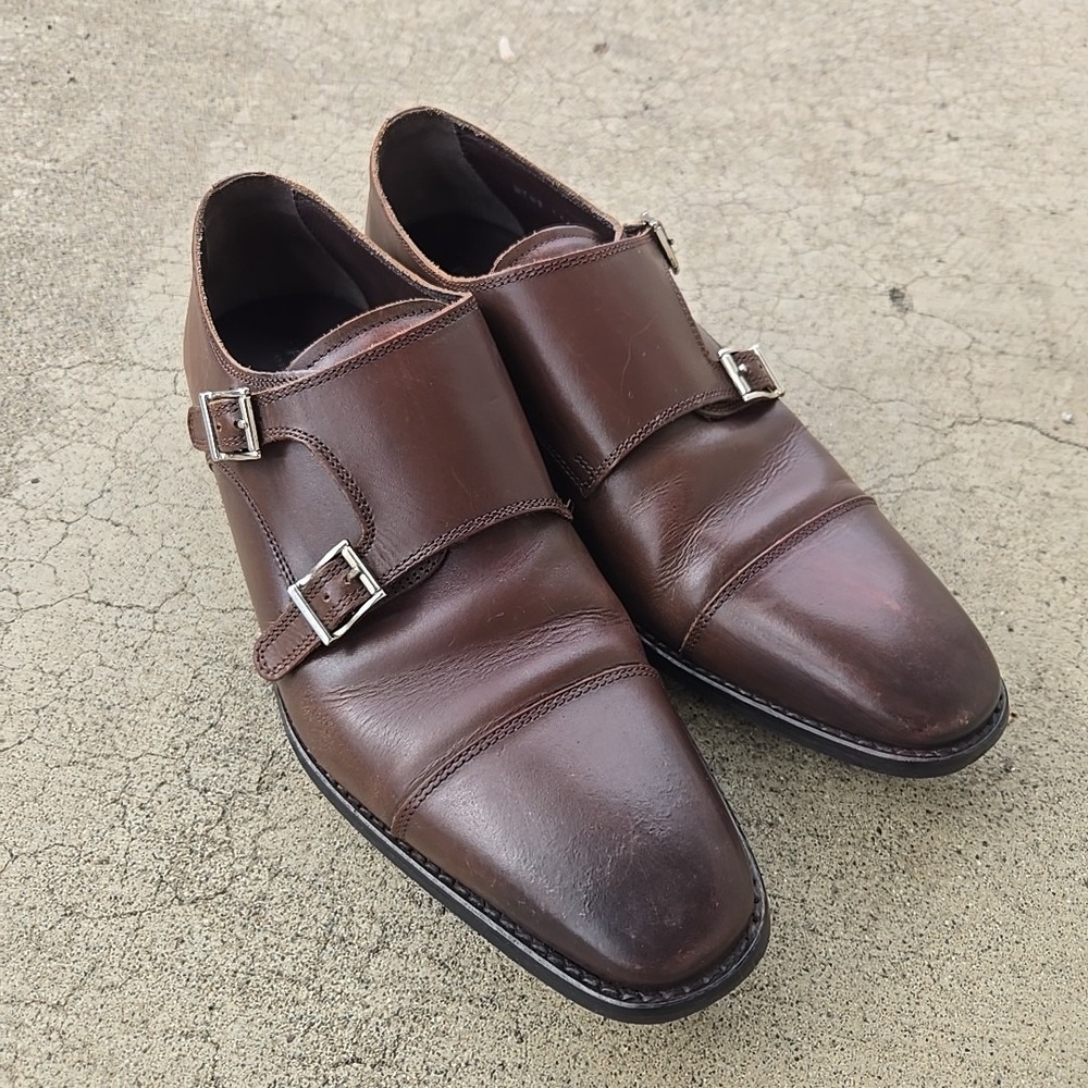 Florsheim Double Monk Strap Loafers Mens Brown Size 9D